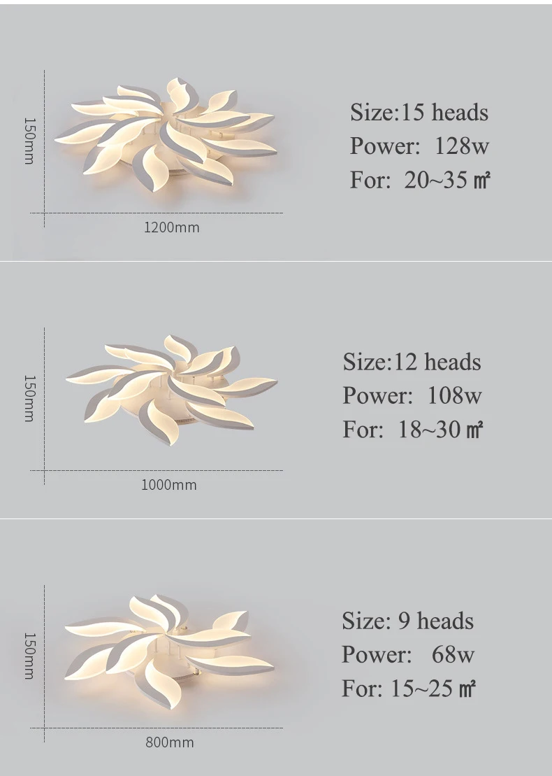 Современная люстра в виде цветка Светодиодный светильник для гостиной столовой кухни спальни,горячая хорошая кочество