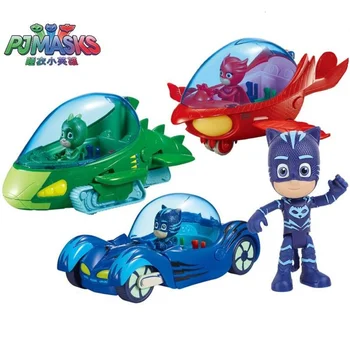 

Pajamas masked toy PJ mask hero owl PVC action children's educational education entertainment simulation parking set toy gift