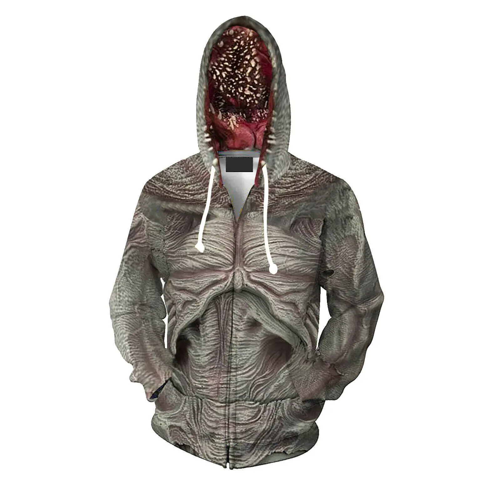 

Stranger Things Season 3 Chomper Cosplay Jacket Hoodie 3D Print Zipper Sweashirt Animation Clothes Costume Coat Hooded Hoodies