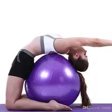 Мяч для йоги 65 см, анти взрыв, профессиональное качество, дизайн, Пилатес, Йога, тренировочный мяч с быстрым насосом для фитнеса, спортзала, стабильности