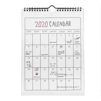 

Creative 2020 Hand-painted Calendar Simple Hanging Calendar Schedule Plan Note Calendar