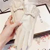 Sheepskin Gloves Female Autumn Winter Touch Screen Cute Bowknot Plus Velvet Thermal Driving Locomotive Real Leather Gloves 1205 ► Photo 3/6