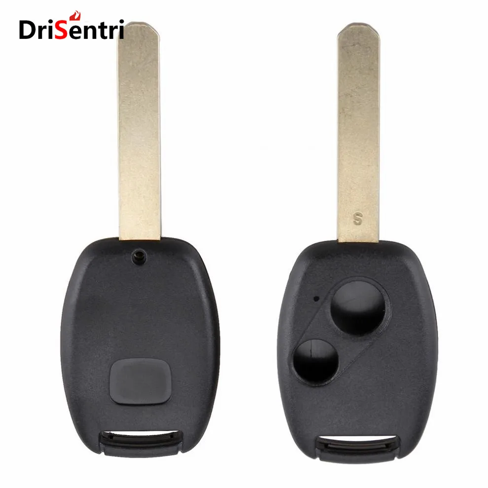 

Black 2 Buttons Replacement Key Case Shell Keyless Remote Fob Uncut Blade Fix Master for Honda New Listing
