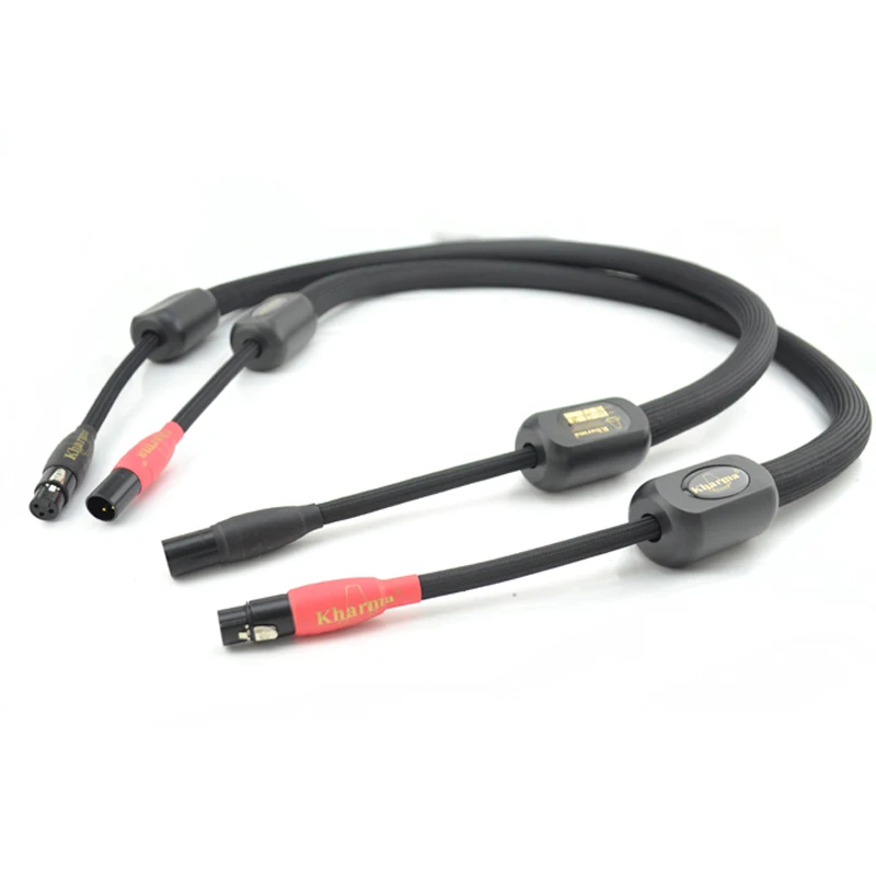 

Free shippping pair Kharma KIC-GR-1B Grand Reference Interconnect with XLR plugs connector