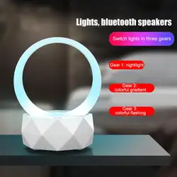 Креативный портативный заряжаемый мини-светодиод изменение цвета яркие ночные светильники беспроводные bluetooth-колонки mp3-плеер