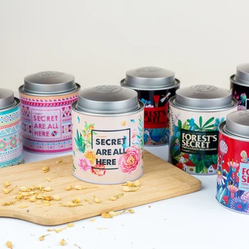 

Double-lid Sealed Household Metal Large Tea Cans Iron Box Moisture-proof Iron Storage Tank