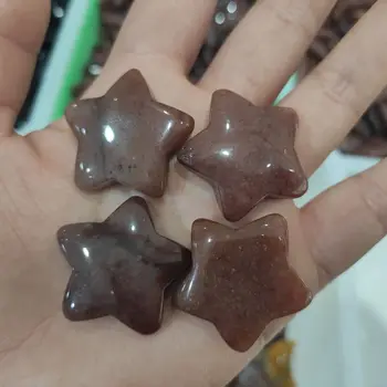 

High Quality Strawberry Crystal Pentacle Gem For Home Decorative