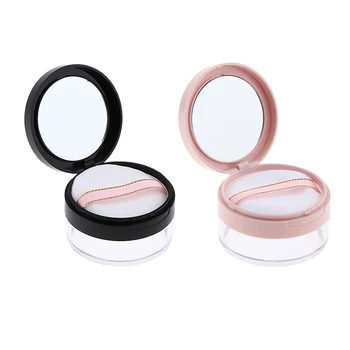 

2pcs/set Empty Loose Powder Case Blush Storage Container Talcum Powder Jar Makeup Accessories for Home Travel Shopping Use - 20g