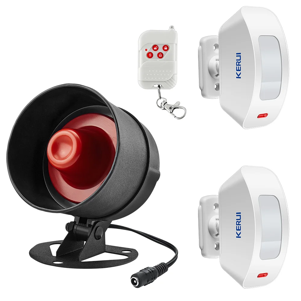 

KERUI Wireless Local Alarm Security Systems Home Curtain Infrared Remote Setting Arming Disarming DIY Kit