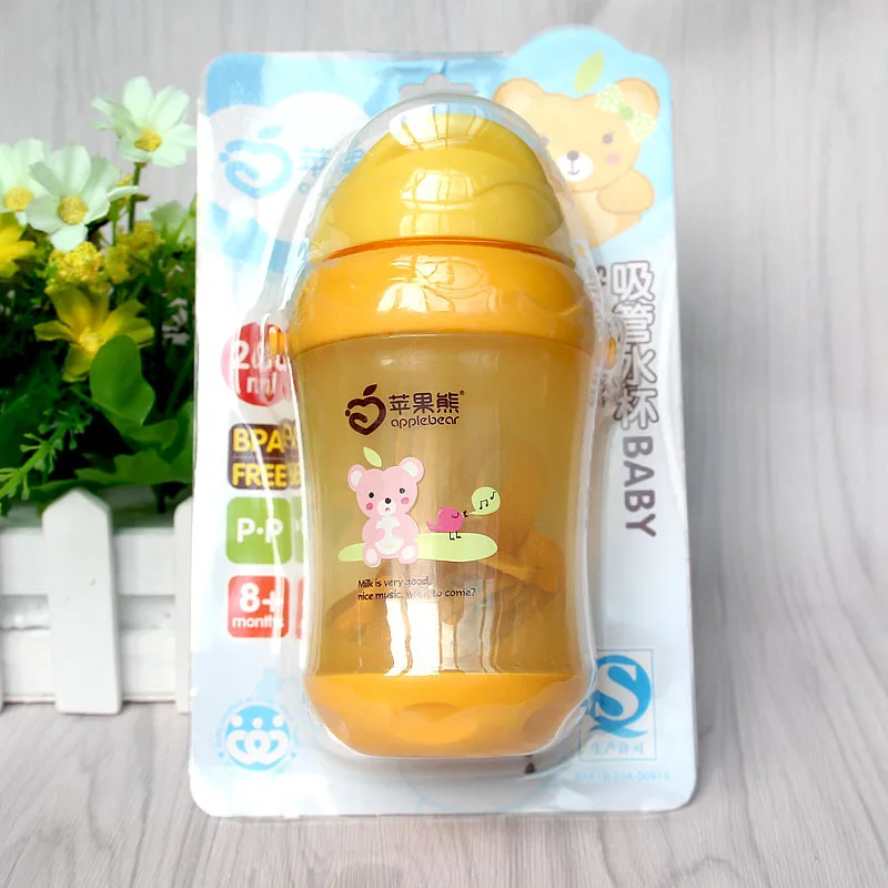 Mother and baby products Creative drinking cup Baby kettle 260ML drinking cup Baby straw cup