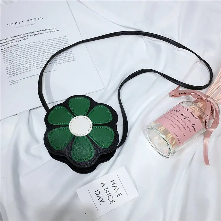 Кошелек сумка-кошелек из искусственной кожи для девочек; Детская сумка на одно плечо; маленький кошелек для монет; Кошелек для мелочей; детская сумка; кошелек для младенцев - Цвет: Зеленый