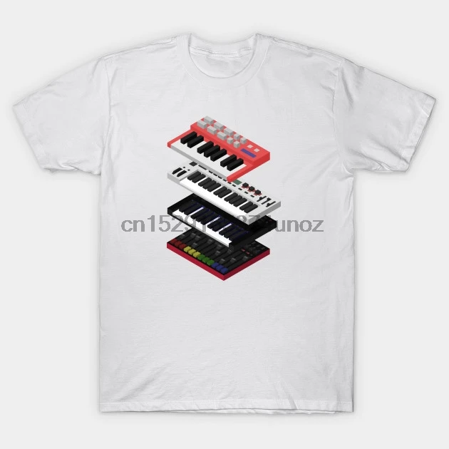 Men t-shirt Synth Kit +Drum Machine tshirt Women t shirt | Мужская одежда
