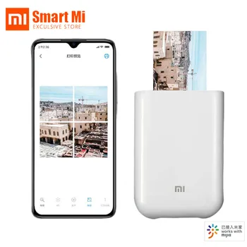 

Xiaomi Mi Pocket Photo Printer Portable Phone Scanning AR Video Picture Imaging Mini Home Bluetooth Printer 300dpi Mijia APP Use