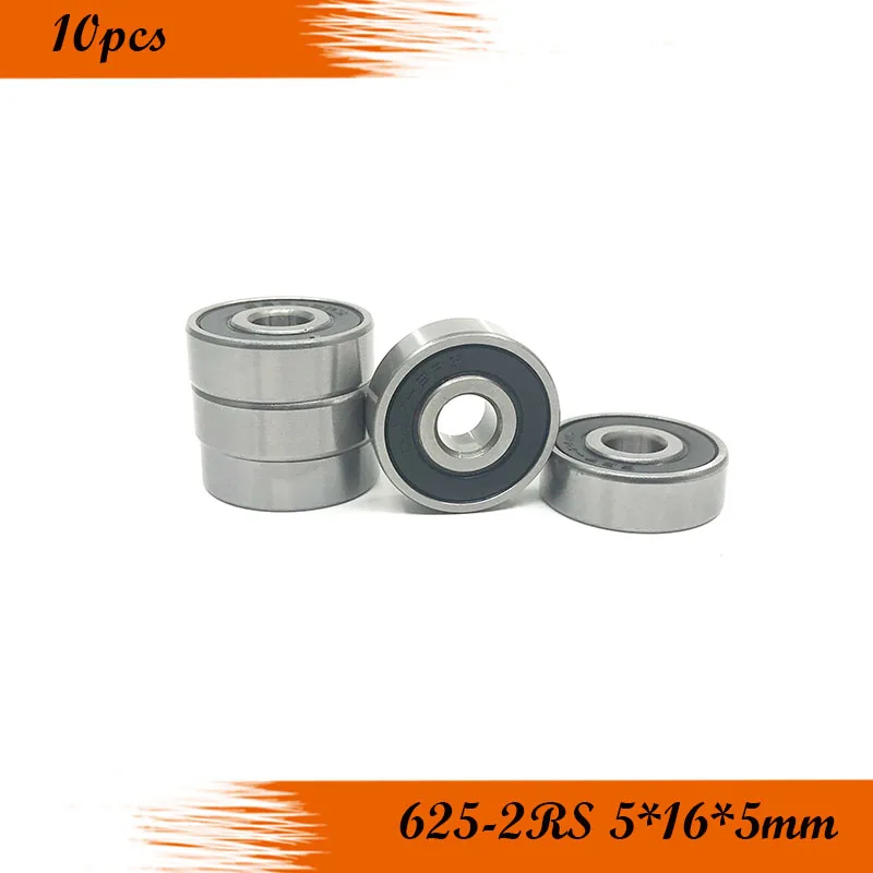 

Free shipping 625RS 625 625-2RS ABEC-3 deep groove ball bearing 5x16x5mm miniature bearing