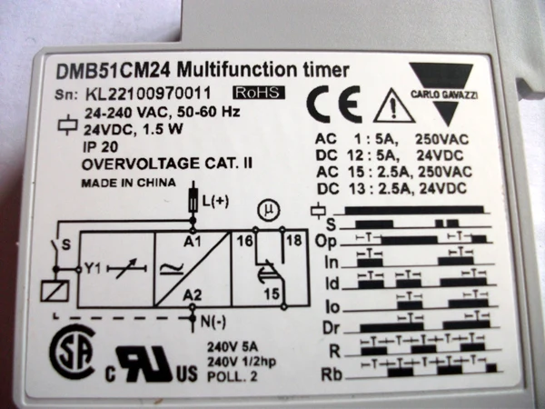 

multifunction timer Multi - function time relay DMB51CM24