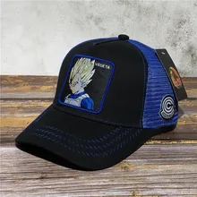 Новая брендовая Кепка Dragon Ball Z VEGETA Snapback Trucker Dad Hat Мужская и женская кепка в стиле панк, хип-хоп, регулируемая косточка, сетчатая Кепка, Прямая поставка