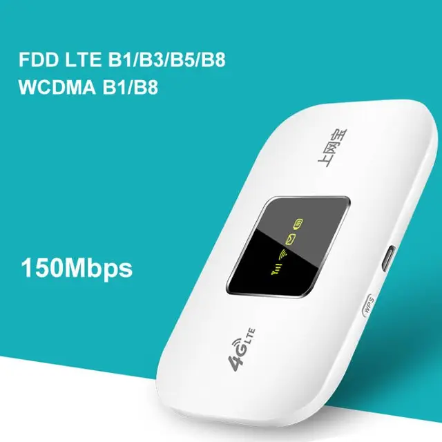 4G Wifi Router mini router 3G 4G Lte Wireless Portable Pocket wi fi Mobile Hotspot Car Wi-fi Router With Sim Card Slot Version 1