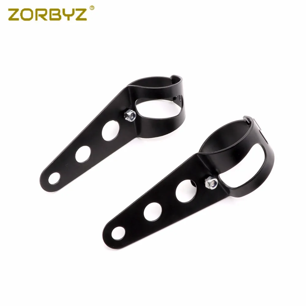 ZORBYZ 39-51 мм черный металлический кронштейн крепления фары зажимы для Kawasaki Honda Yamaha Triumph