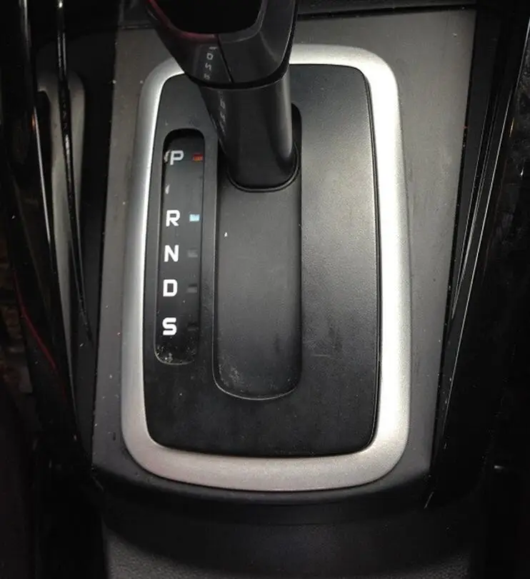 1pc Car auto accessory gear panel sticker decoration ring for Ford Ecosport 2013 2014 2015 Automatic abs chrome