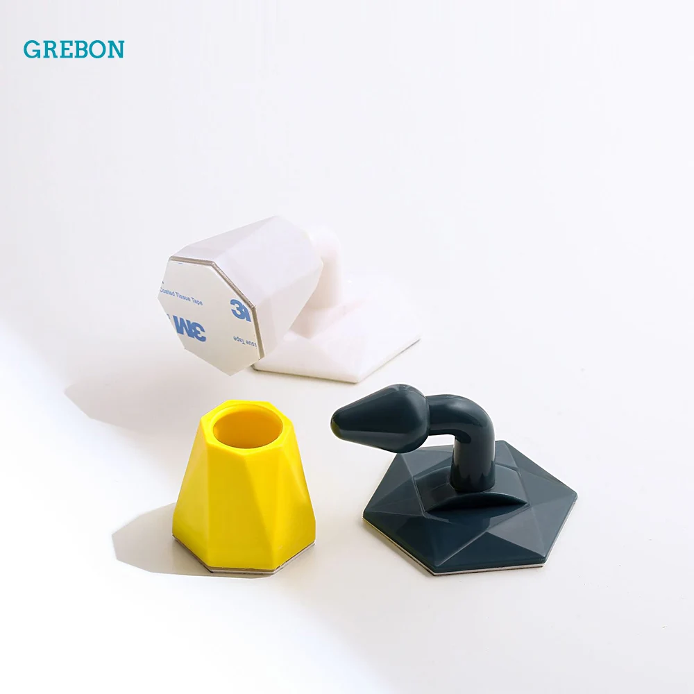 silicone door stopper rubber floor holder for door against impact 3m double-side tape wall protection anti-Collision bumper