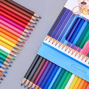 

6/12/18/24Pcs Color Pencil Thick Rod Student Drawing Pencil Set Stationery Children Crayon Pencils School Office Art Supplies