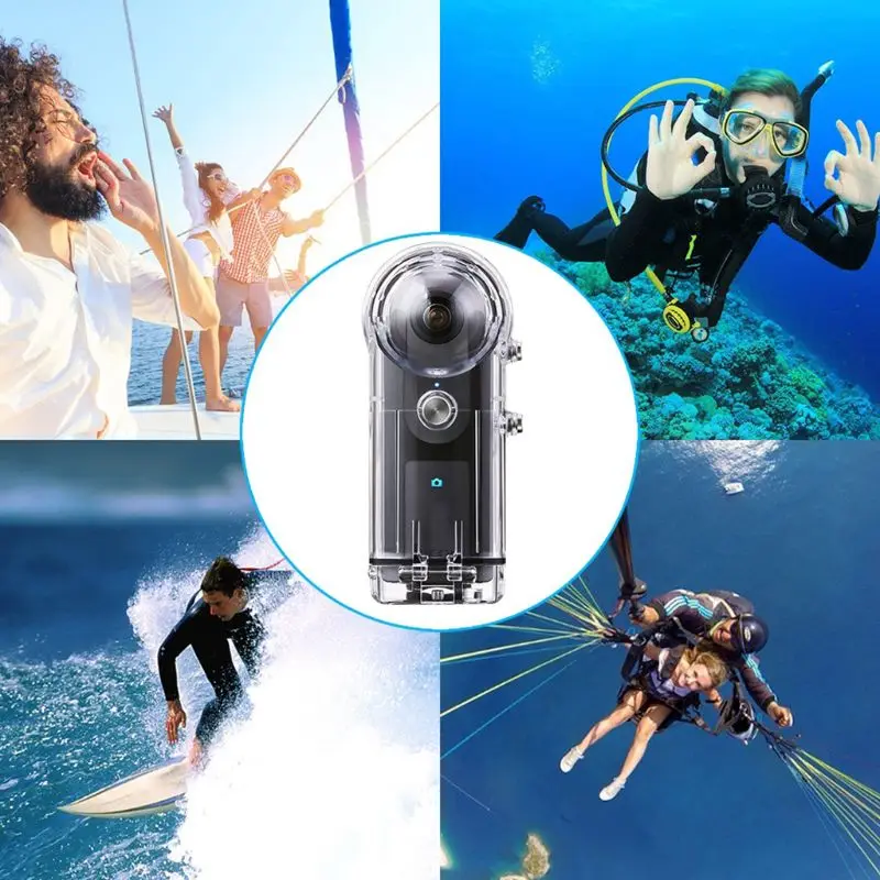 

30M Waterproof Housing Case Diving Cover Shell for RICOH Theta V/Theta S/SC360 LX9A