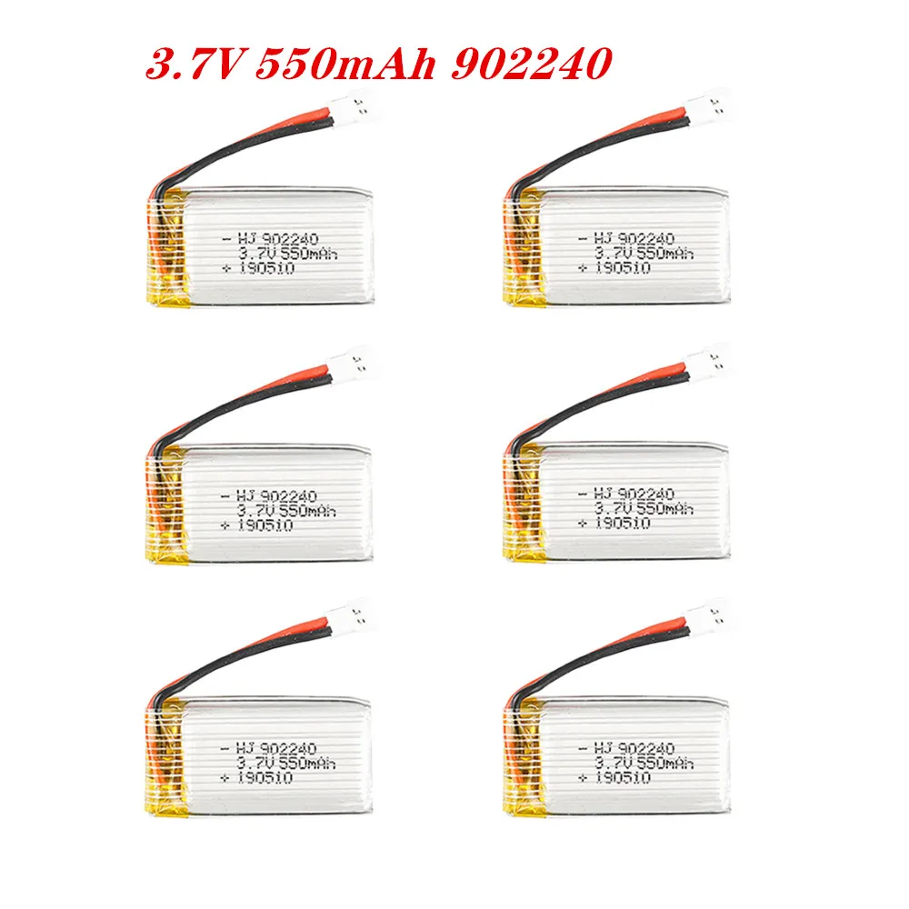 

3.7V 550mAh Lipo Battery Gesture Sensor UFO Aircraft Four Axis Unmanned Aerial Vehicle Battery Helicopter RC Spare Parts 2-5pcs