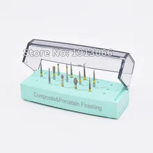 1 комплект(12 шт.) Стоматологическая композитная фарфоровая отделка зубные Алмазные Боры Набор сверл стоматологические боры стоматологические зубные Стоматологические зубные боры
