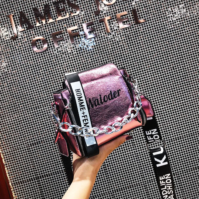 

Mini Small Bag Women's 2019 New Style Fashion Korean-style Bright Surface Versatile Chain GIRL'S Fashion Hand Crossbody Bag