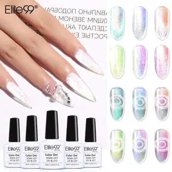 

Elite99 10ml Shiny Galaxy Chameleon Cat Eye Gel Paint Nail Art Polish UV LED Soak Off Long Lasting Nail Varnish Base Top Coat