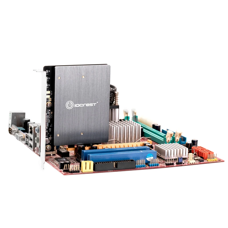 M.2 адаптер PCIE для M2 Универсальный адаптер с двойным M.2 NGFF SATA SSD B Ключ PCIe 3,0x1 адаптер с радиатором Поддержка 2230 2242 2260 2280 M2 SSD