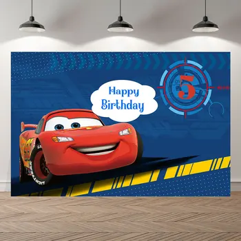 

thin vinyl birthday cars mater McQueen baby children photo Backgrounds Printed Professional indoor Photographic studio Backdrops