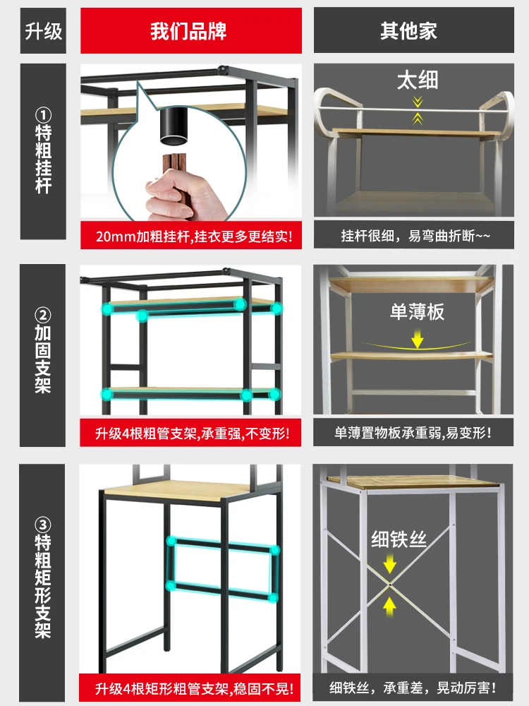 Laundry rack landed on toilet drum above storage balcony overturned laundry closet toilet shelf