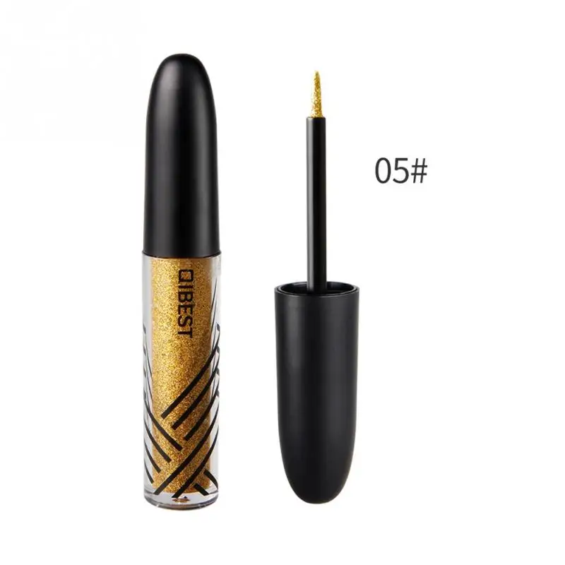 QIBEST 13 colors Liquid Glitter Eyeliner Waterproof Long Lasting Eyeshadow Shimmer Sparkling Makeup Diamond Eyeliner Cosmetic