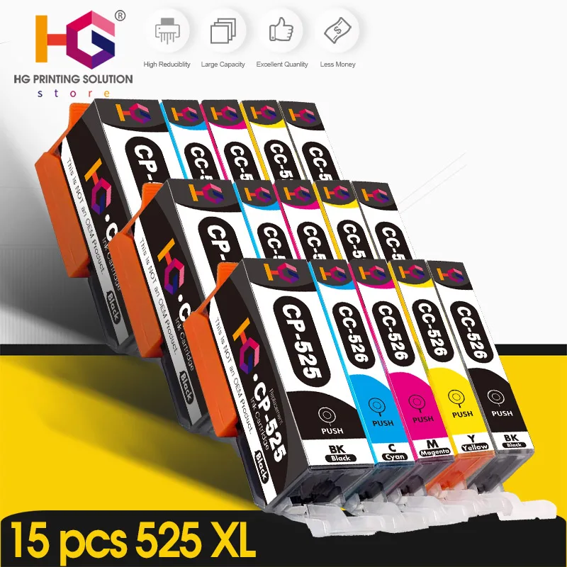 PGI-525 PGI525 для Canon PIXMA IP4850 IP4950 IX6550 MG5150 MG5250 MG5350 картриджи принтера | Компьютеры и офис