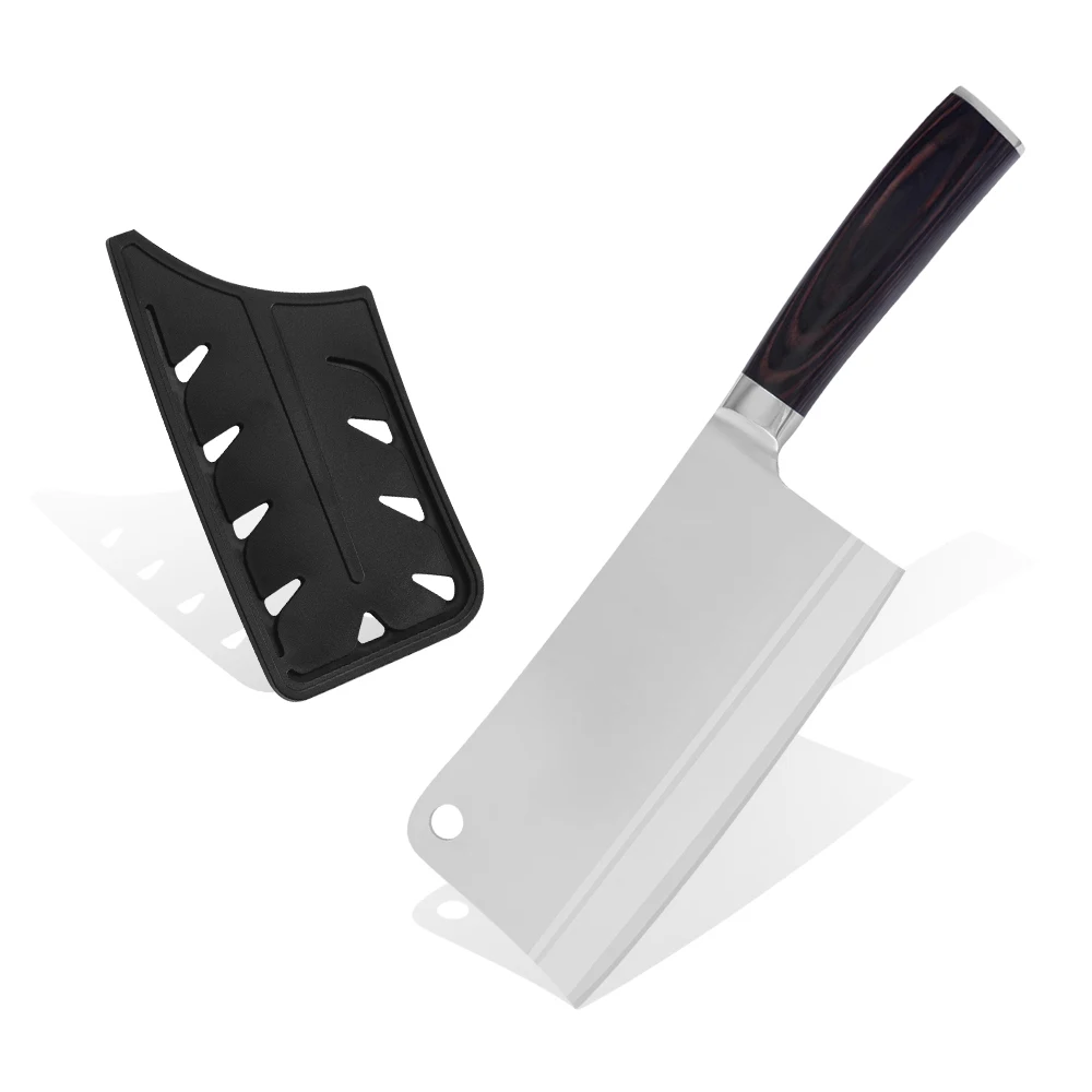 7 дюймов разделочные Ножи 7Cr17 Нержавеющая сталь Кухня Ножи высокое качество лезвие с Цвет деревянной ручкой Кухня Ножи - Цвет: Pattern 1