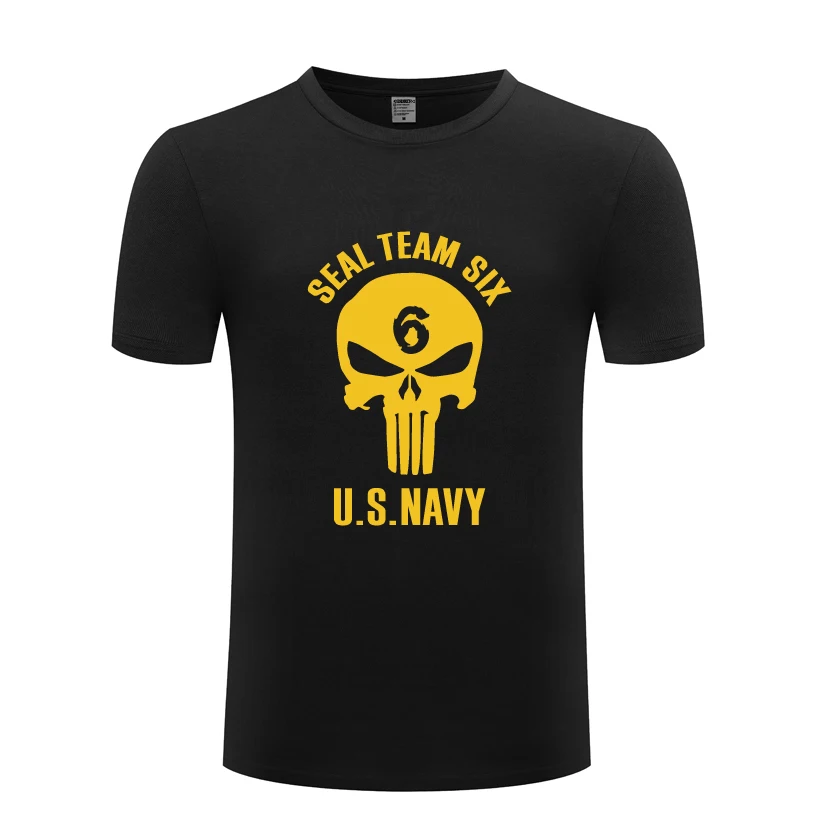 Мужская футболка с круглым вырезом Seal Team Six новая хлопковая Повседневная