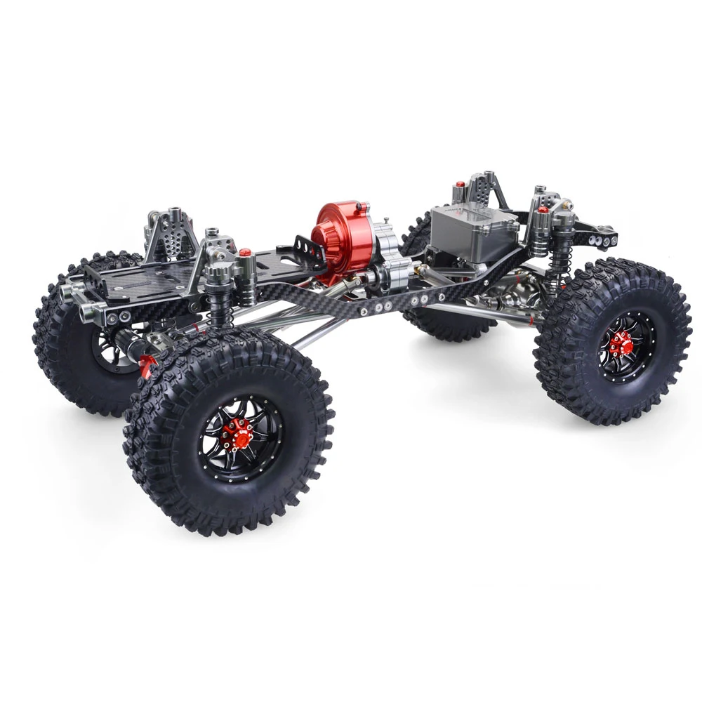 RC гоночный CNC Алюминиевый металлический и карбоновый каркас для радиоуправляемого автомобиля 1/10 осевой SCX10 шасси 313 мм Колесная база автомобиль гусеничный Автомобили Запчасти