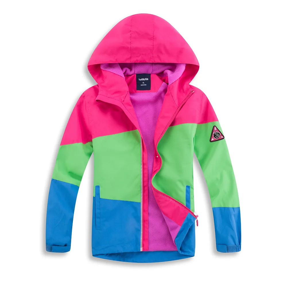 Верхняя одежда для детей теплое пальто спортивная детская одежда двухсторонние водонепроницаемые и ветрозащитные куртки для мальчиков осенние и зимние куртки для девочек