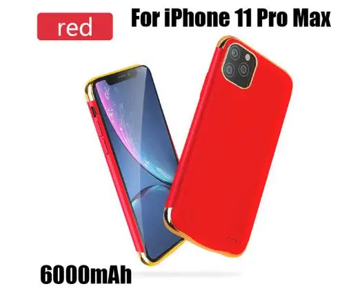 5500/6000 мАч Внешний аккумулятор чехол для зарядки для iPhone 11 11Pro зарядное устройство чехол внешний аккумулятор мобильный чехол для телефона для iPhone 11 Pro Max - Цвет: for  11pro Max