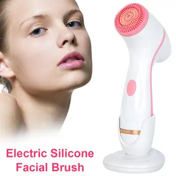 

Silicone Facial Cleanser Wash Face Cleaning Machine Skin Pore Cleaner Body Cleansing Massage Mini Beauty Massager Brush