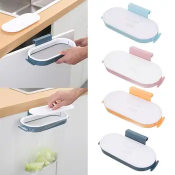 

Kitchen Hanging Garbage Bag Holder Bracket Home Cabinet Shelf Bags Organizer Stand Rack Storage Kitchen Garbage L8N1