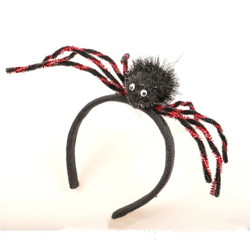 3D повязка на голову в виде паука оптом Хэллоуин фестиваль женские аксессуары для волос повязка для волос Бутик Хэллоуин подарочные резинки для волос для женщин