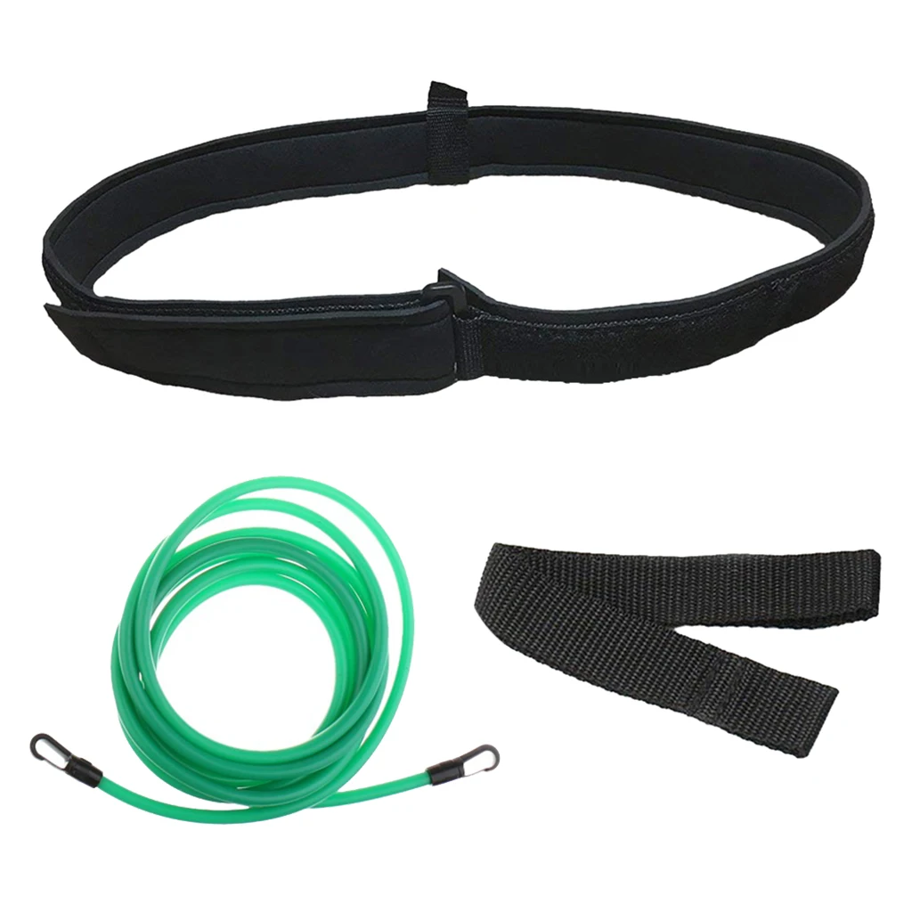 Deluxe Swimming Training Belt Cord Sports Swim Exerciser Gear Leash Adjustable Swim Training Resistance Belt Safety Accessories