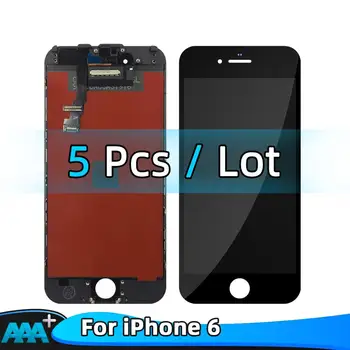 

5PCS AAA+ Quality LCD Display For iPhone 6 Touch Screen Replacement parts For iPhone 6 No Dead Pixel+Tempered Glass+Tools+TPU