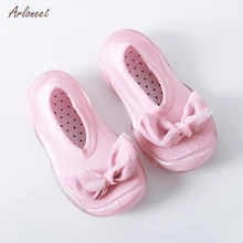 ARLONEET обувь с мягкой резиновой подошвой и кроликом для маленьких девочек; нескользящая обувь с мягкой подошвой для первых шагов; детская обувь для маленьких девочек