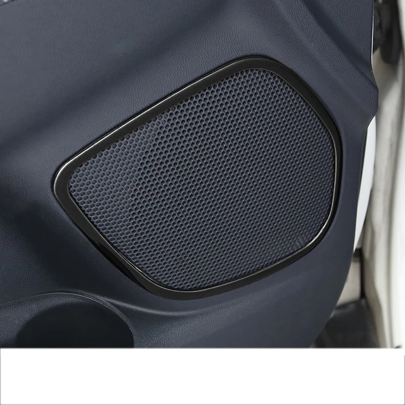 titanium black 4 pcs Lsrtw2017 двери автомобиля звук динамик рамка планки для Mitsubishi Outlander Sport Asx RVR 2011- интерьер молдинги аксессуары - Название цвета: titanium black 4 pcs