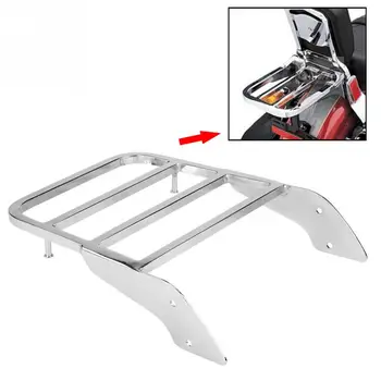 

Motorcycle Rear Luggage Rack for Sissy Bar for Honda Shadow VT750 C2 1997 1998 1999 2000 2001 2002 2003 Chrome Silver
