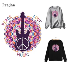 Железные пластыри на гитарных полосах передача одежды термо-Стикеры для одежды на одежде термочувствительные пользовательские пластыри музыкальная аппликация