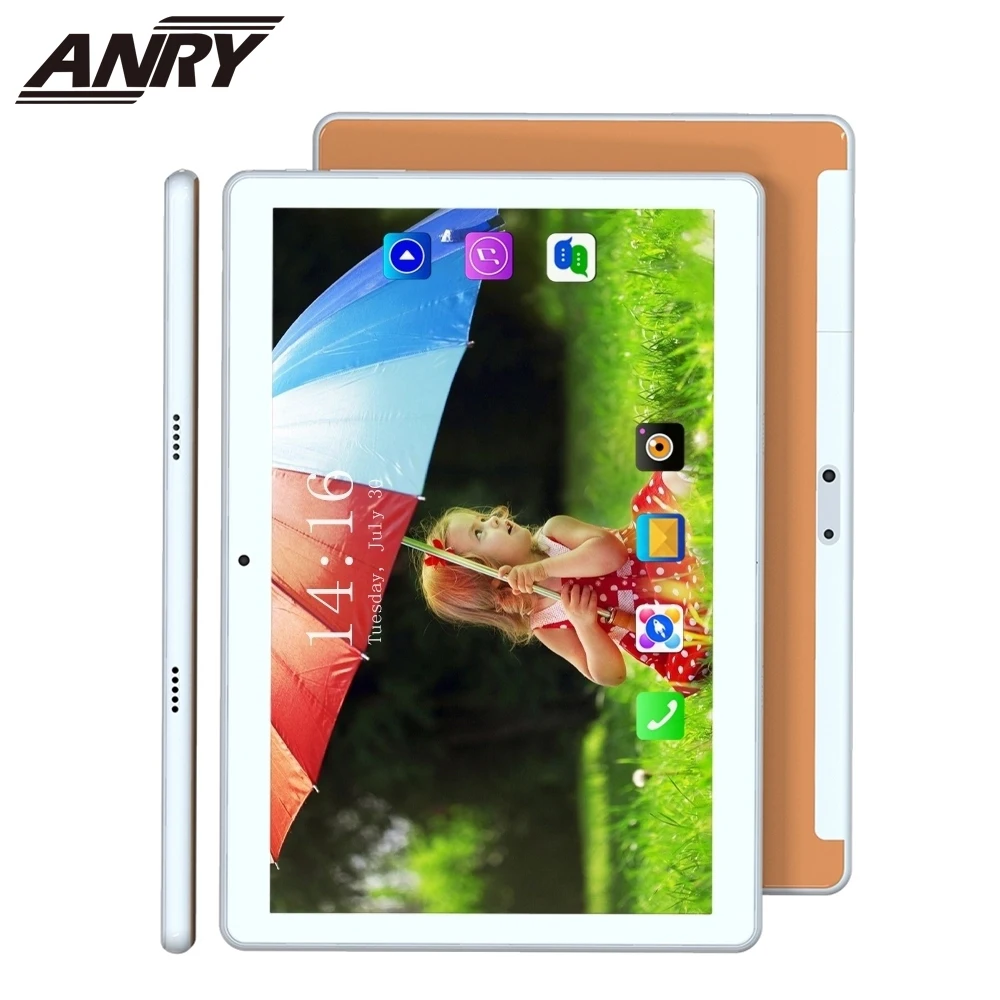 Планшет ANRY 10 дюймов Android 8 1 4G телефонные звонки 2 ГБ + 32 Гб ПЗУ Восьмиядерный 5000 мАч